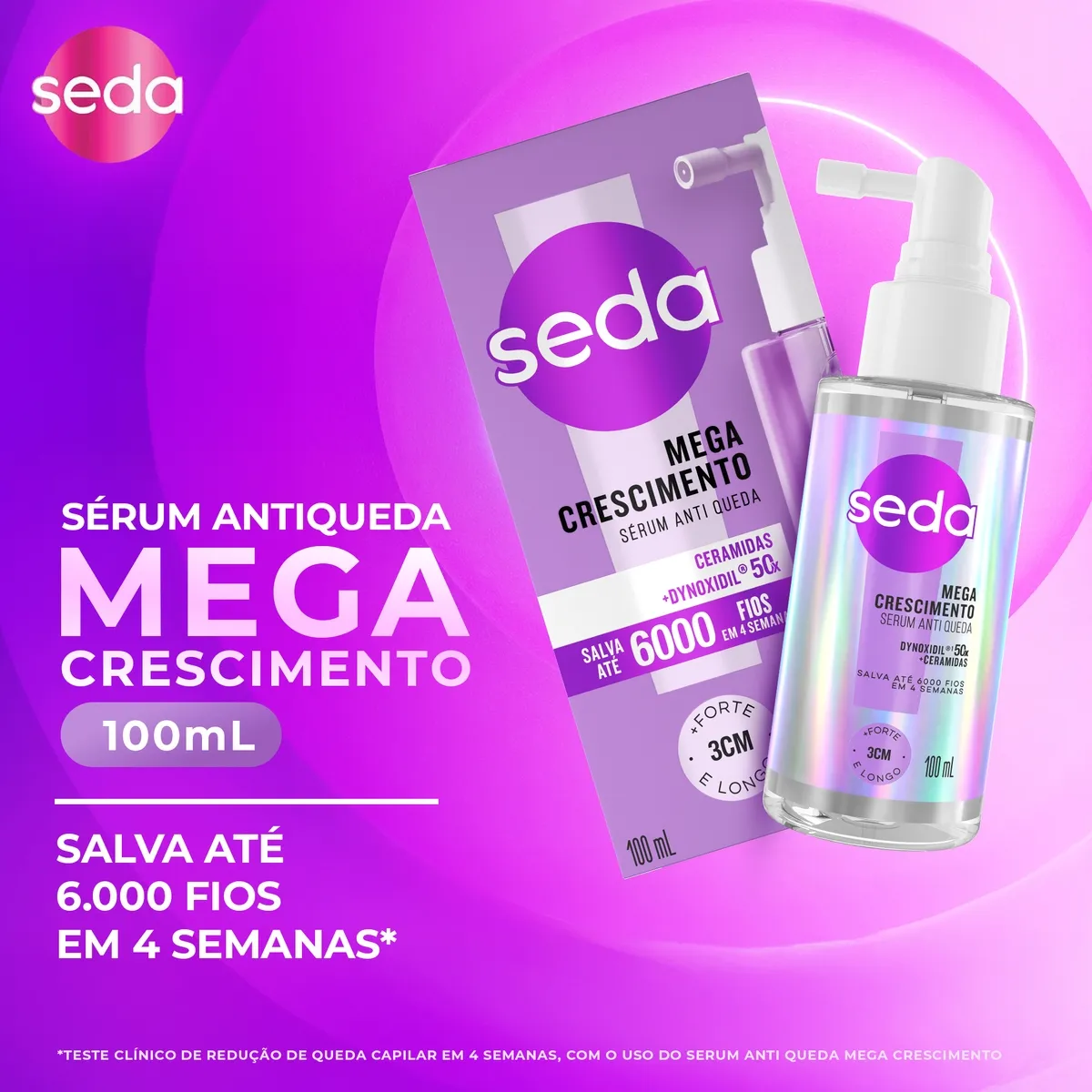 Sérum Antiqueda Seda Mega Crescimento 100ml — foto 5