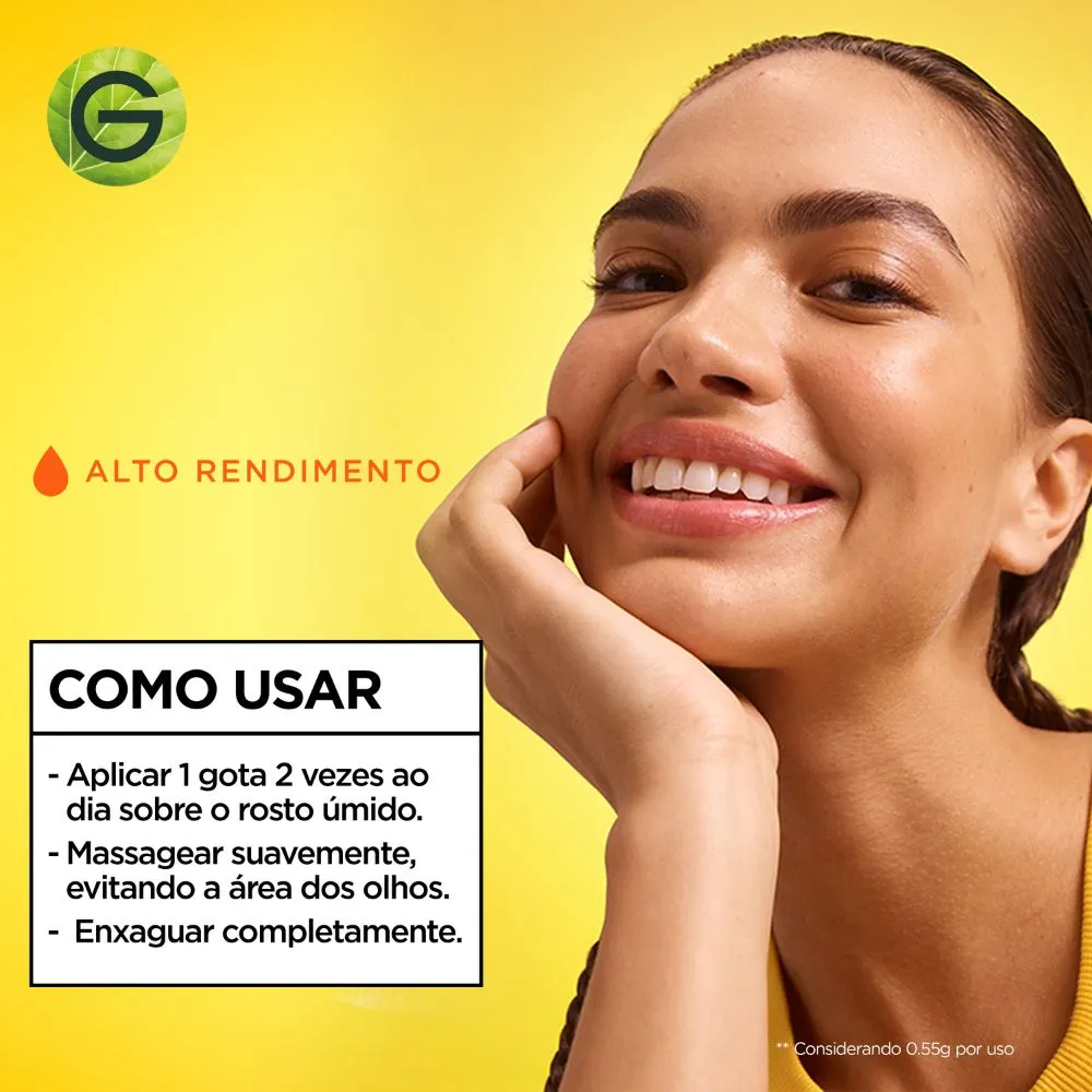 Sérum Facial Garnier Vitamina C Limpeza Iluminador 100g — foto 8