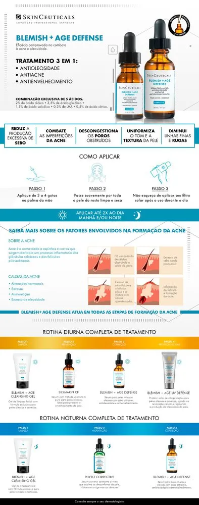 Sérum SkinCeuticals Blemish + Age Defense Tripla Ação 30ml — foto 12