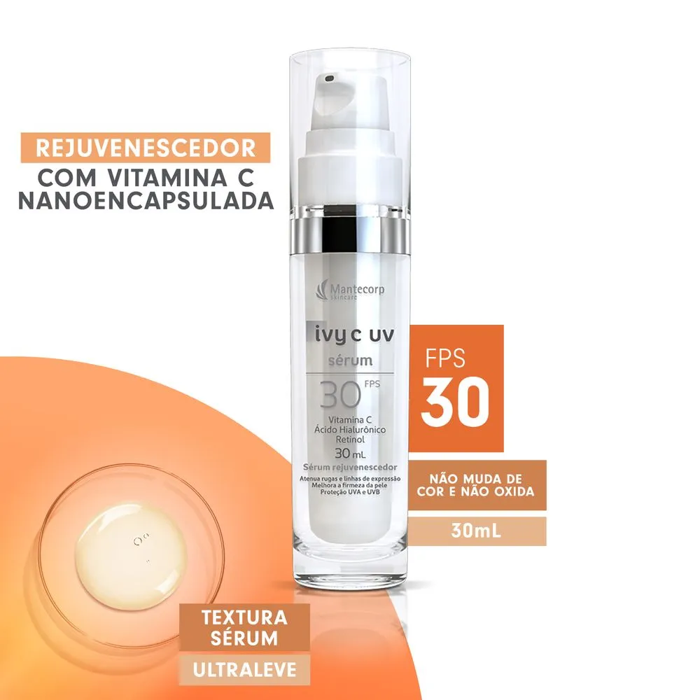 Sérum UV FPS 30 Mantecorp Ivy C 30ml