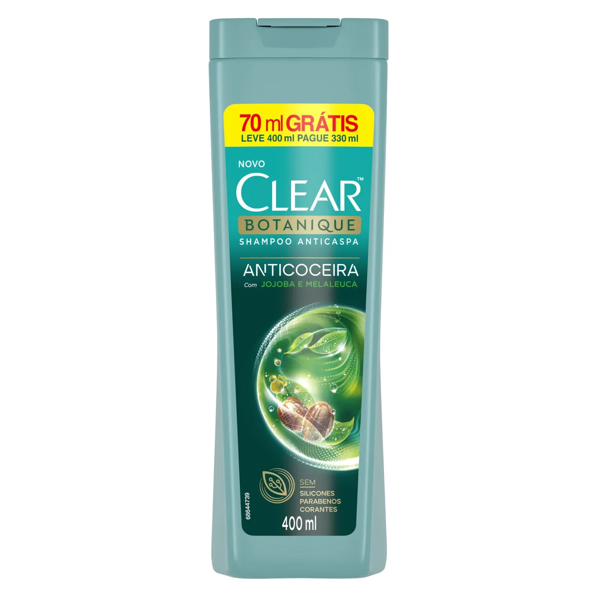 Shampoo Anticaspa Clear Botanique Anticoceira Jojoba e Melaleuca 400ml