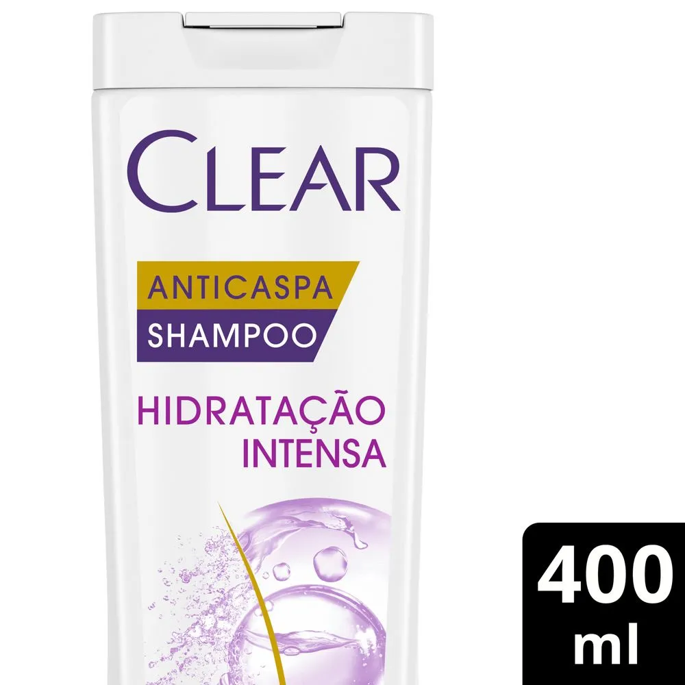 Shampoo Anticaspa Clear Hidratação Intensa 400ml