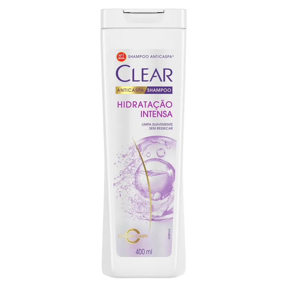 Shampoo Anticaspa Clear Hidratação Intensa 400ml — foto 2