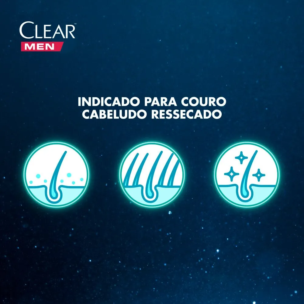 Shampoo Anticaspa Clear Men Limpeza Diária 2 em 1 400ml — foto 6