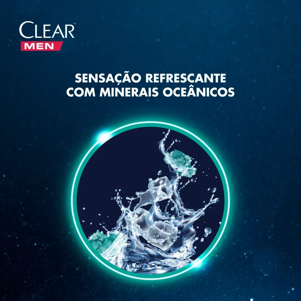 Shampoo Anticaspa Clear Men Limpeza Diária 2 em 1 400ml — foto 5