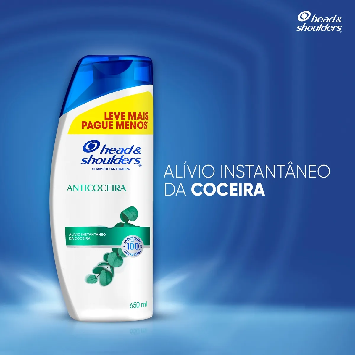 Shampoo Anticaspa Head & Shoulders Anticoceira Eucalipto 650ml — foto 3