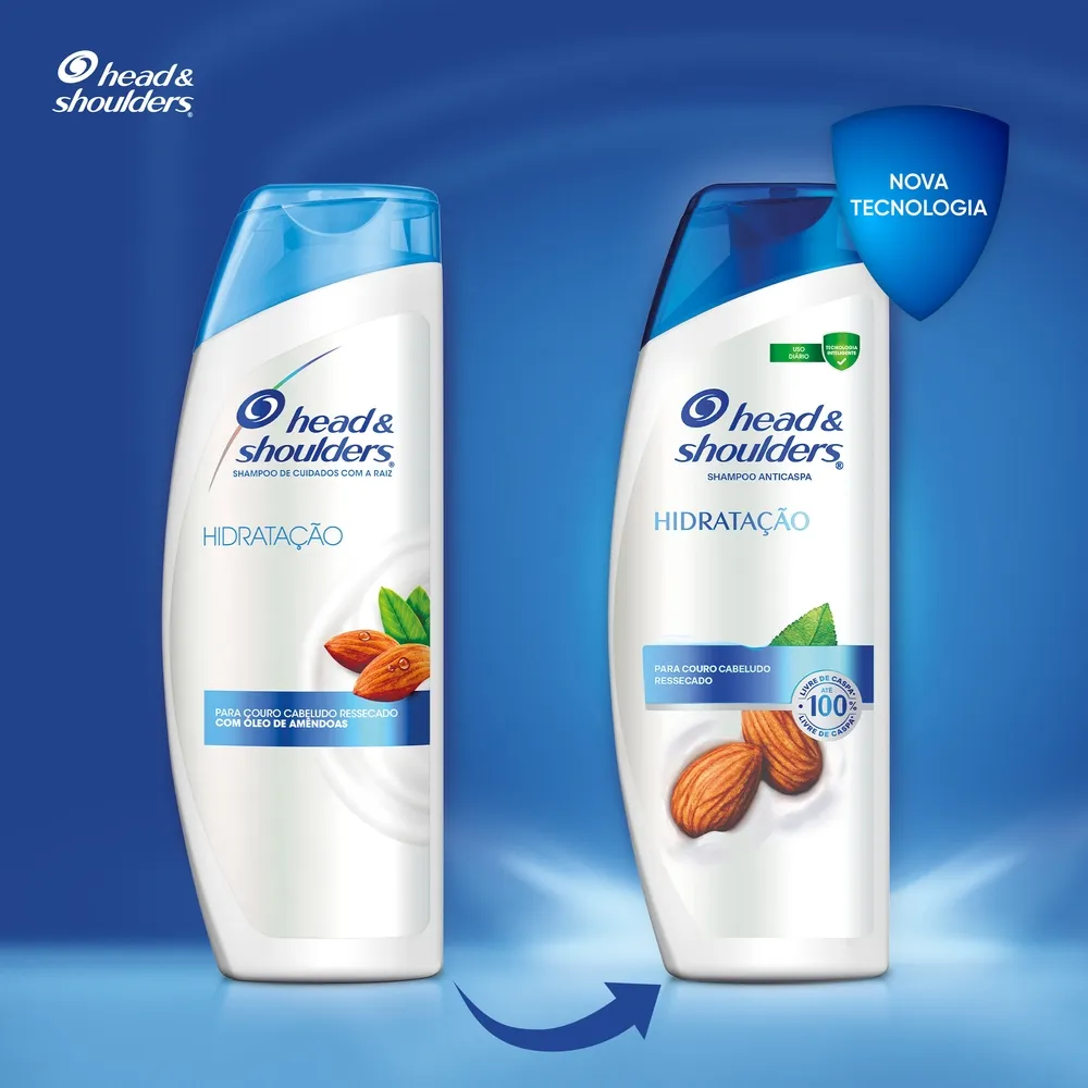 Shampoo Anticaspa Head & Shoulders Hidratação Óleo de Amêndoas 400ml — foto 4