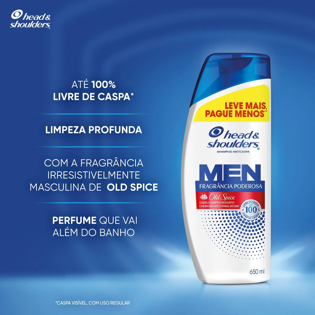 Shampoo Anticaspa Head & Shoulders Men Old Spice 650ml — foto 3