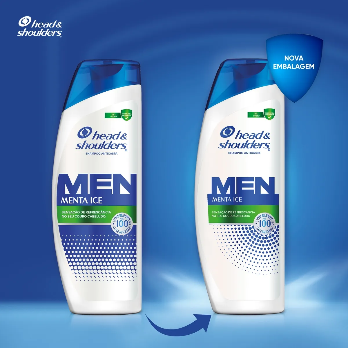 Shampoo Anticaspa Head & Shoulders Menta Ice 400ml — foto 4