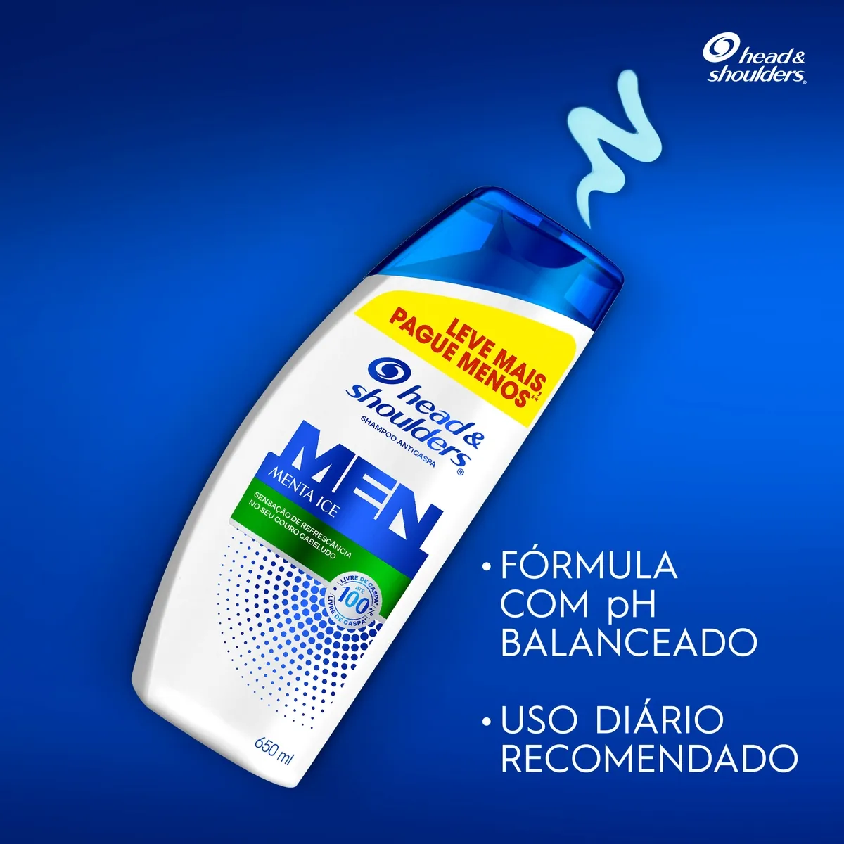 Shampoo Anticaspa Head & Shoulders Menta Ice 650ml — foto 7