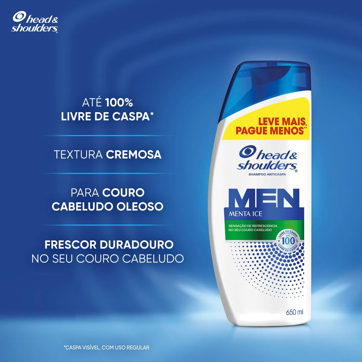 Shampoo Anticaspa Head & Shoulders Menta Ice 650ml — foto 3
