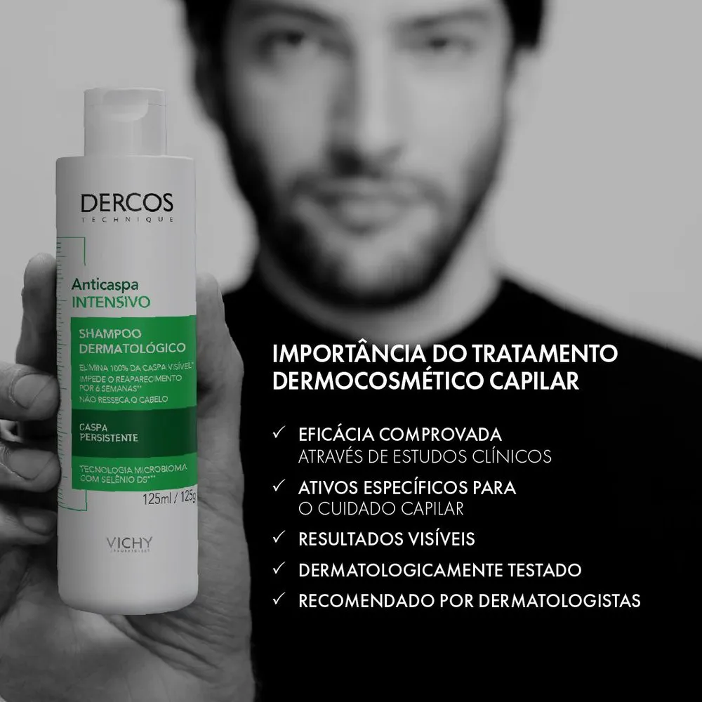 Shampoo Anticaspa Vichy Dercos Dermatológico Cabelos Secos 125ml — foto 9