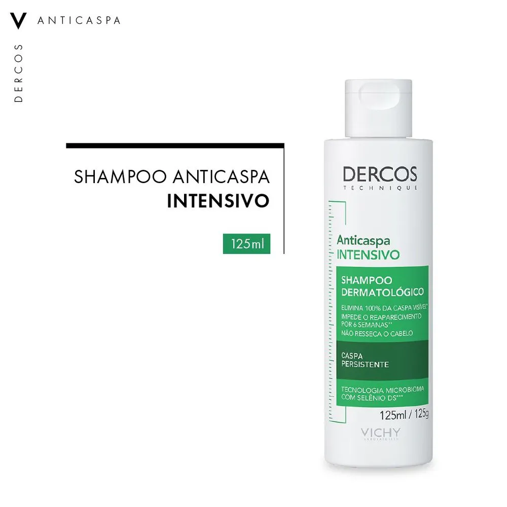 Shampoo Anticaspa Vichy Dercos Dermatológico Cabelos Secos 125ml — foto 4