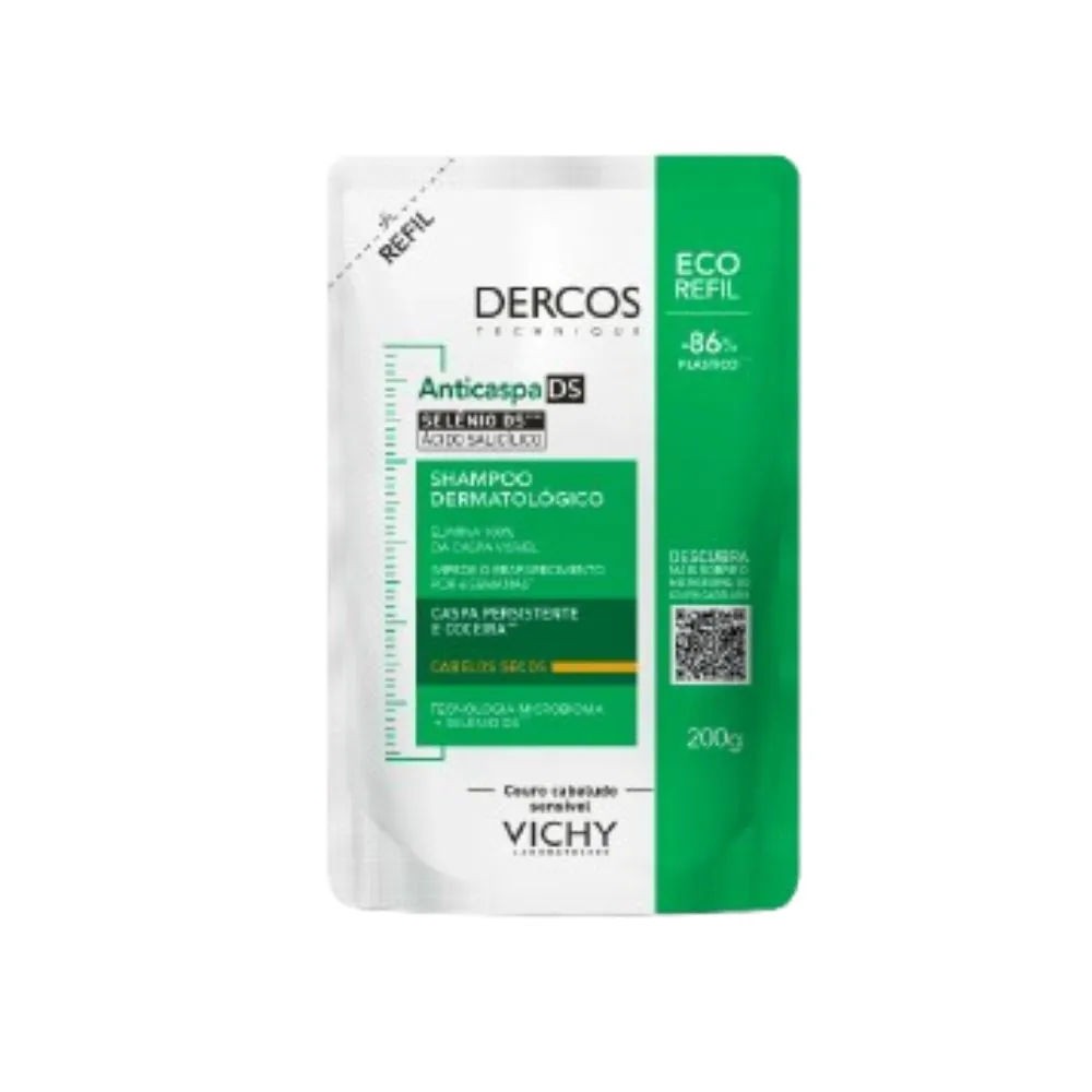 Shampoo Anticaspa Vichy Dercos Dermatológico Cabelos Secos 200g — foto 2
