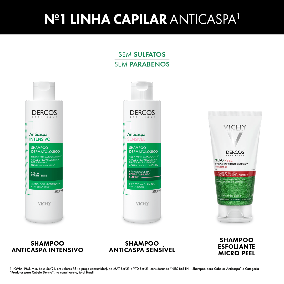 Shampoo Anticaspa Vichy Dercos Dermatológico Couro Cabeludo Sensível 200ml — foto 9