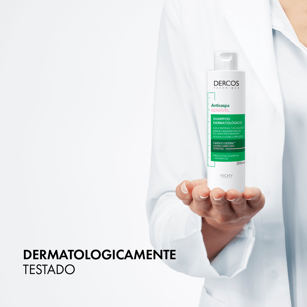 Shampoo Anticaspa Vichy Dercos Dermatológico Couro Cabeludo Sensível 200ml — foto 4