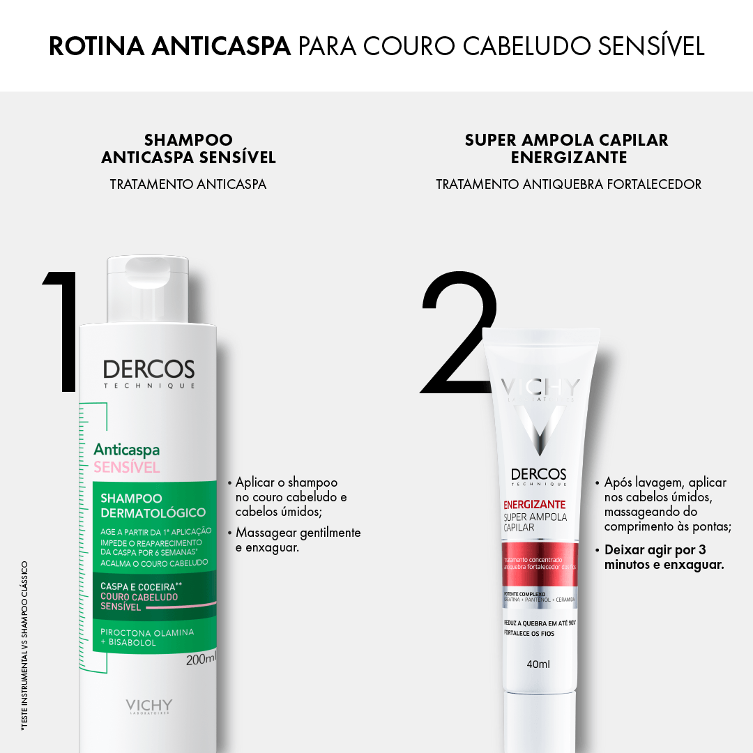 Shampoo Anticaspa Vichy Dercos Dermatológico Couro Cabeludo Sensível 200ml — foto 7
