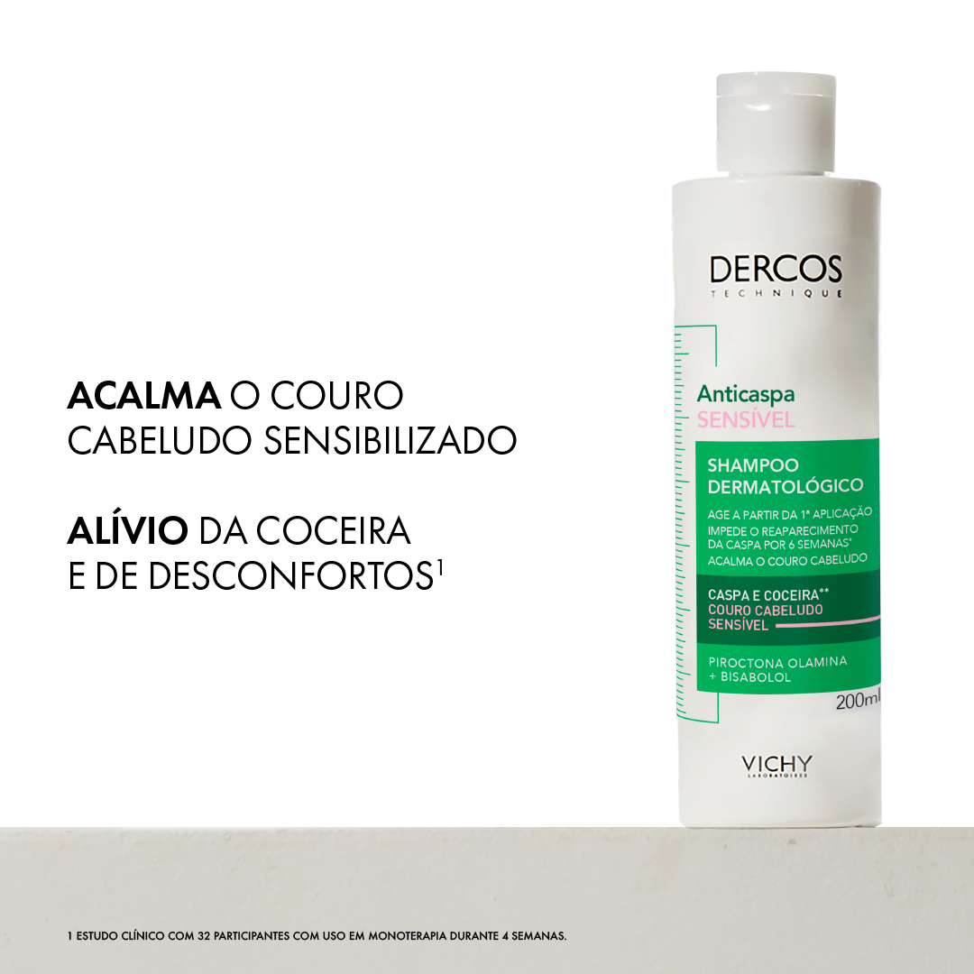 Shampoo Anticaspa Vichy Dercos Dermatológico Couro Cabeludo Sensível 200ml — foto 5