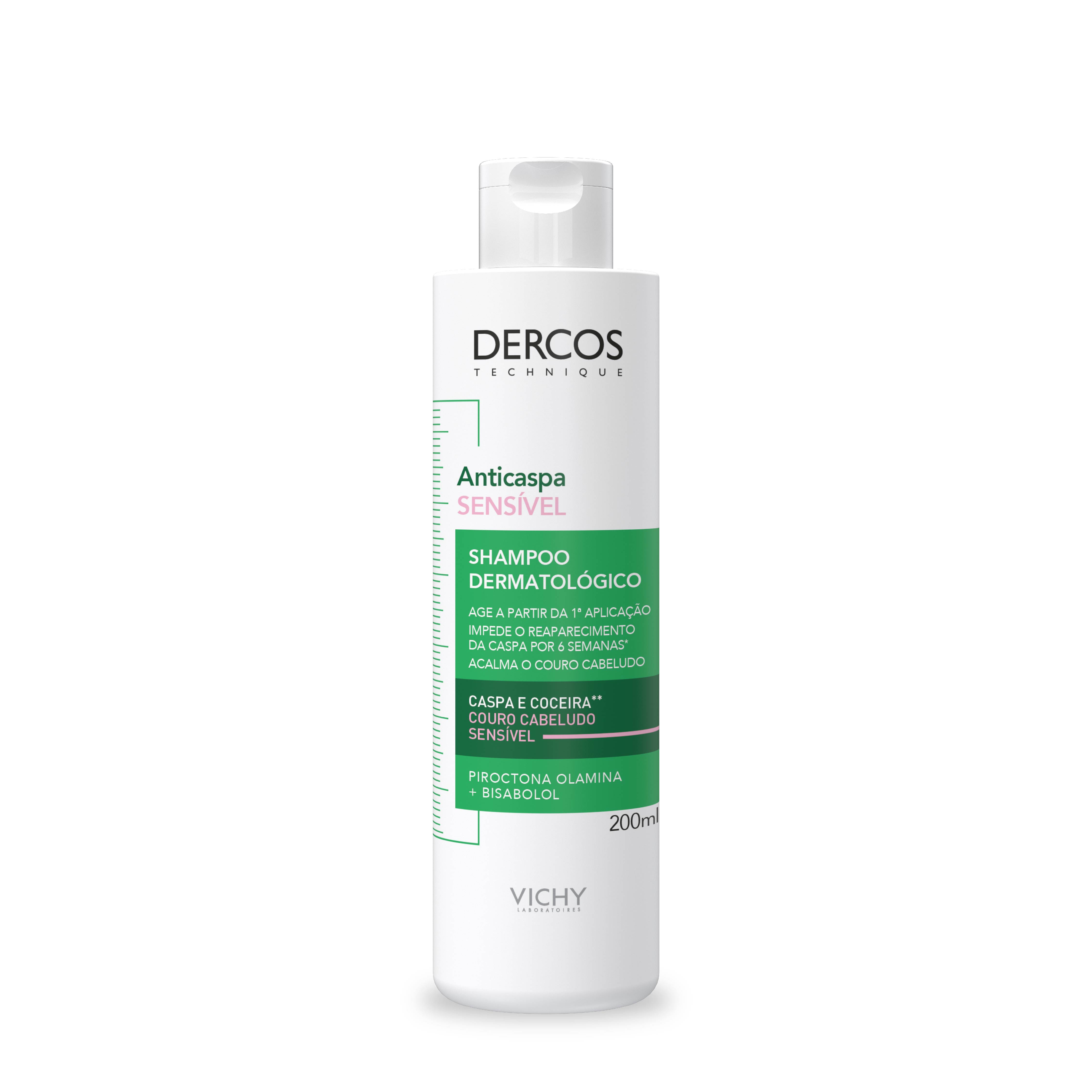 Shampoo Anticaspa Vichy Dercos Dermatológico Couro Cabeludo Sensível 200ml — foto 2