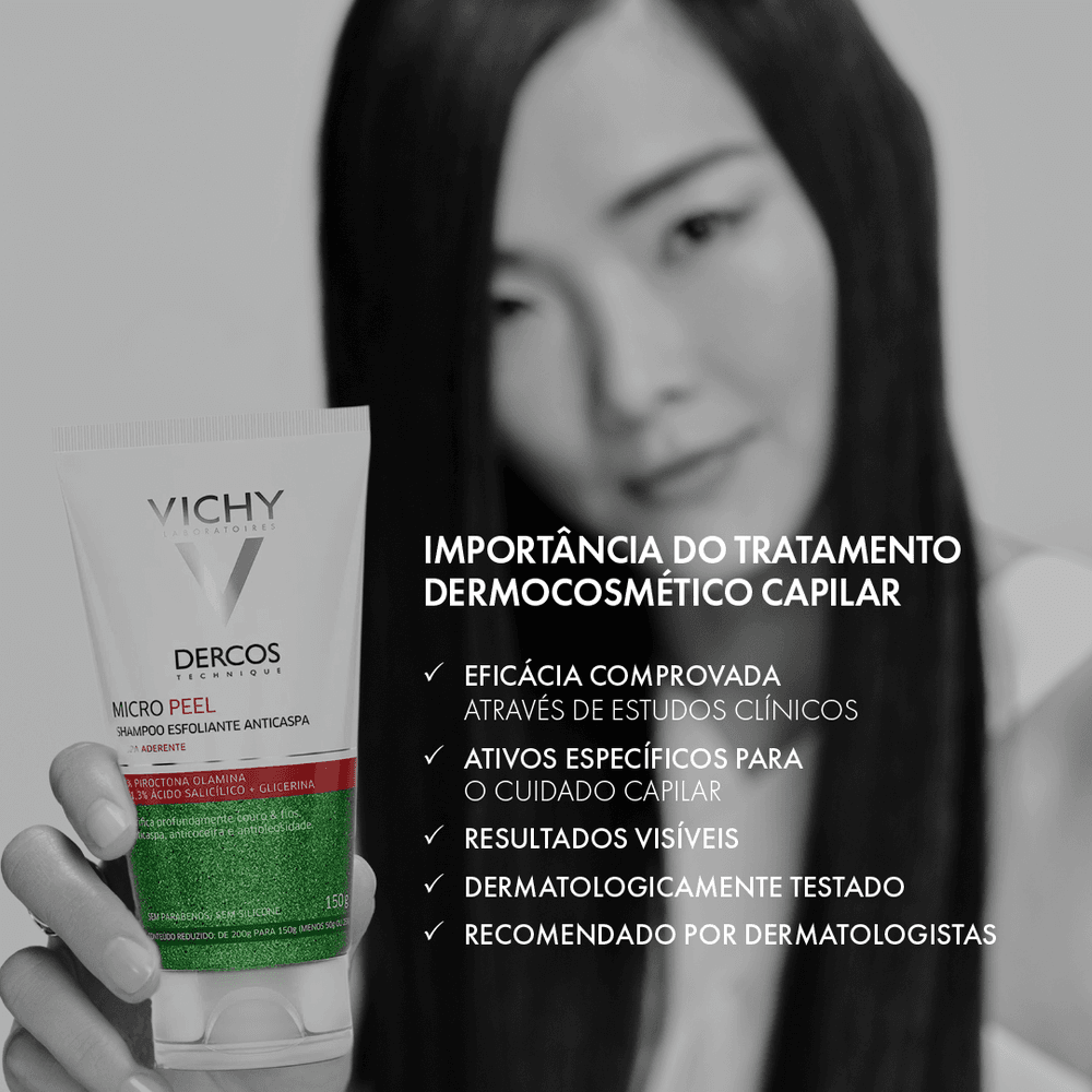 Shampoo Anticaspa Vichy Dercos Micro Peel 150ml — foto 11