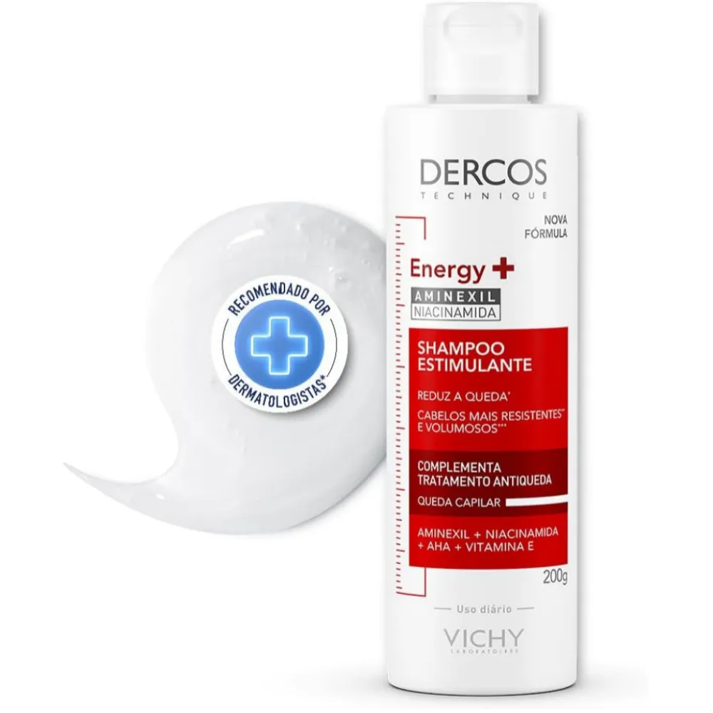 Shampoo Antiqueda Energy+ Dercos Vichy 200g