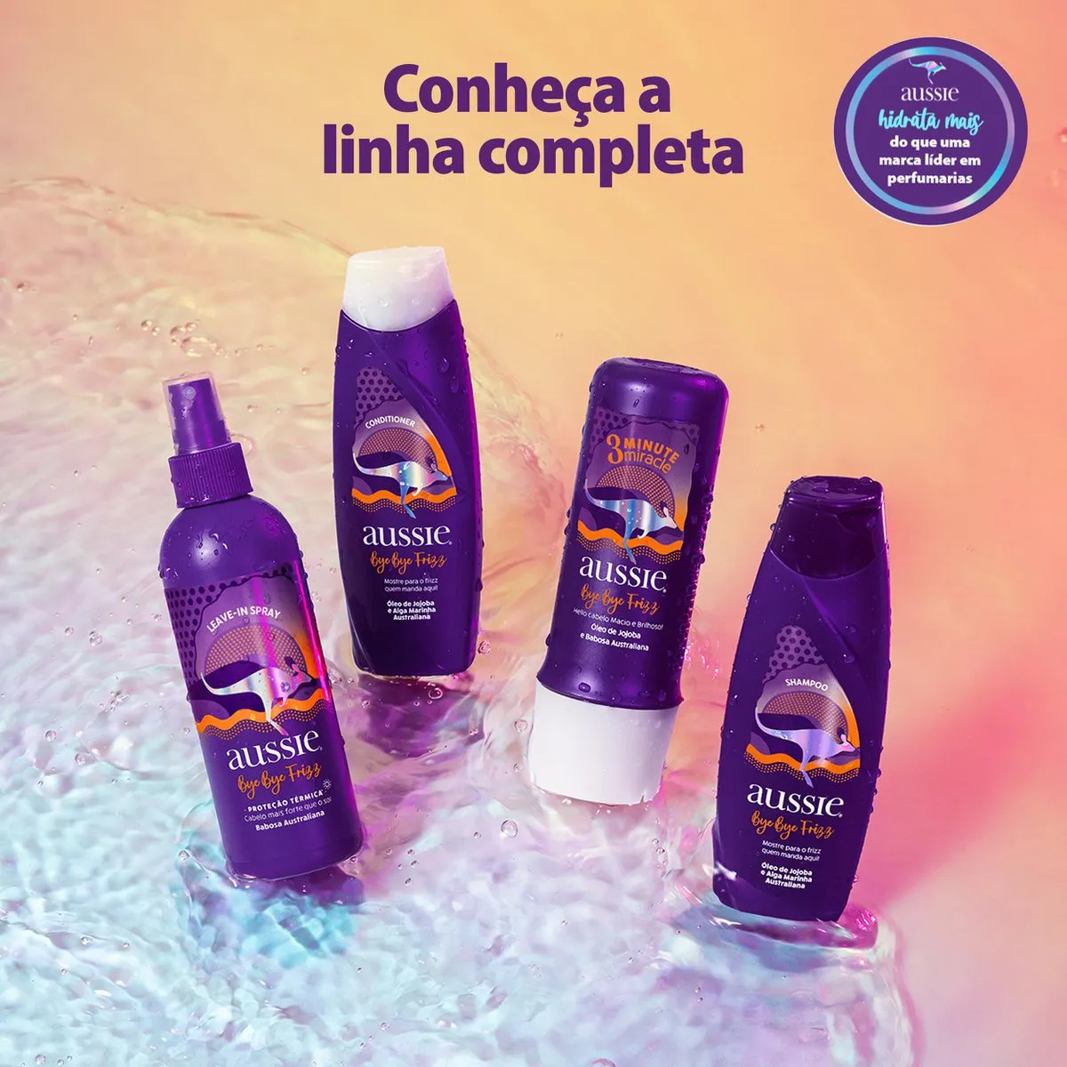 Shampoo Aussie Bye Bye Frizz 180ml — foto 8