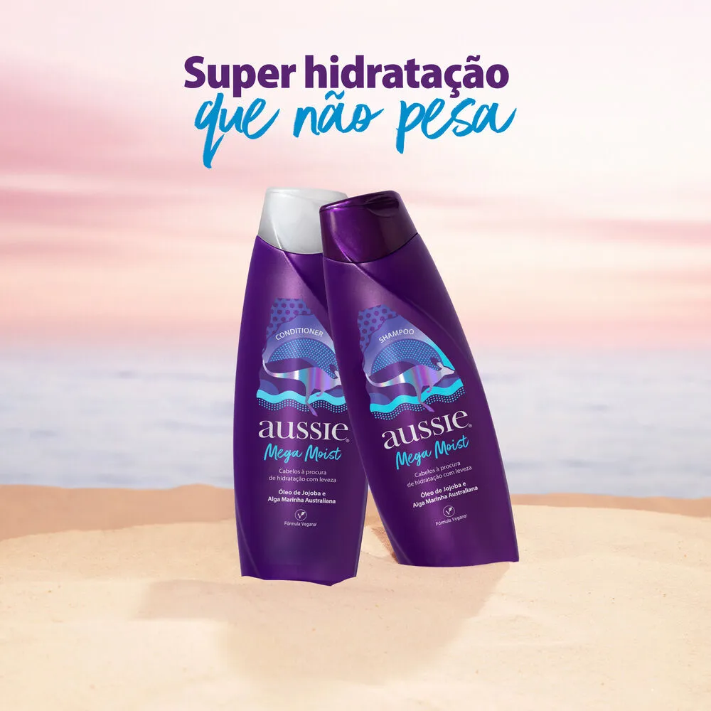 Shampoo Aussie Mega Moist Super Hidratação 360ml — foto 2
