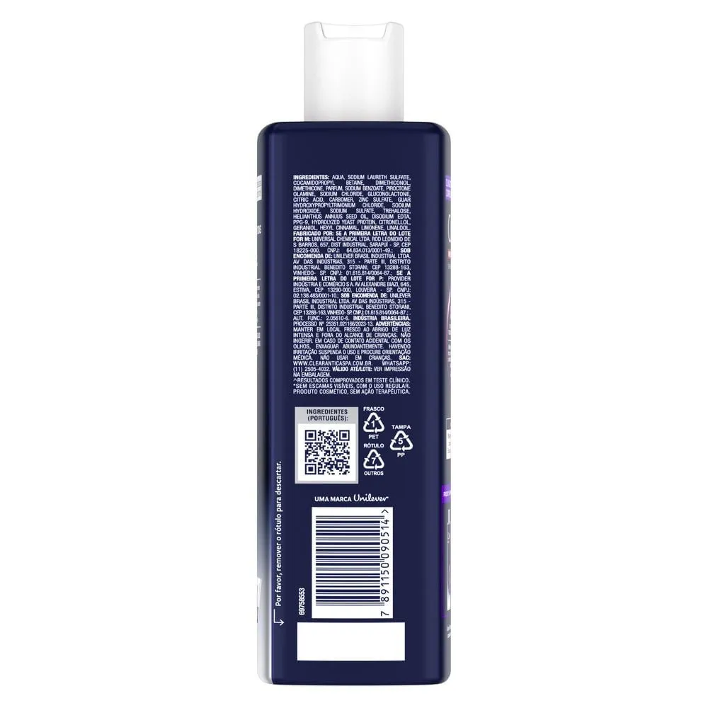 Shampoo Clear Men Derma Solutions Antiqueda Passo 1 300ml — foto 4