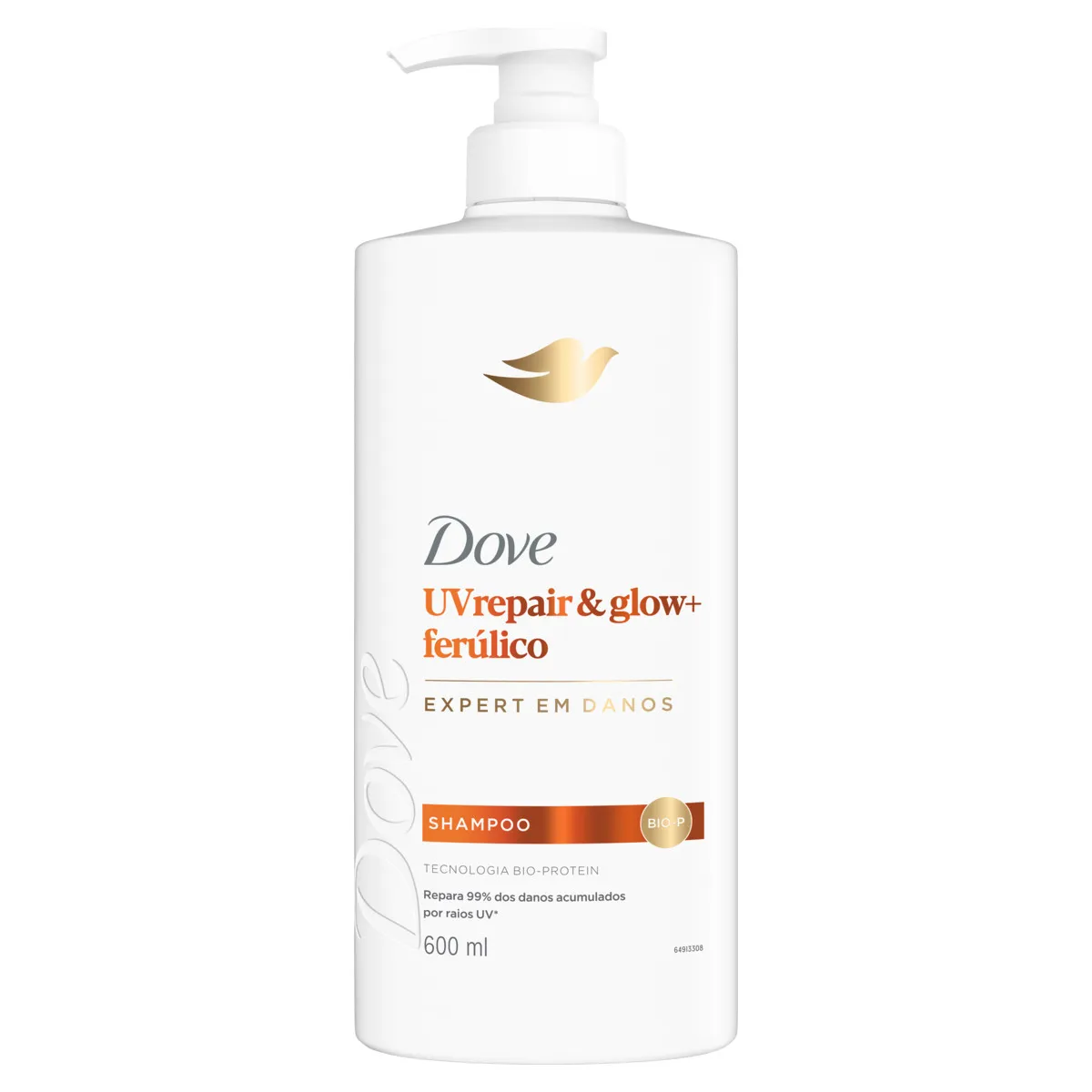 Shampoo Dove Uv Repair Glow + Ferúlico 600ml