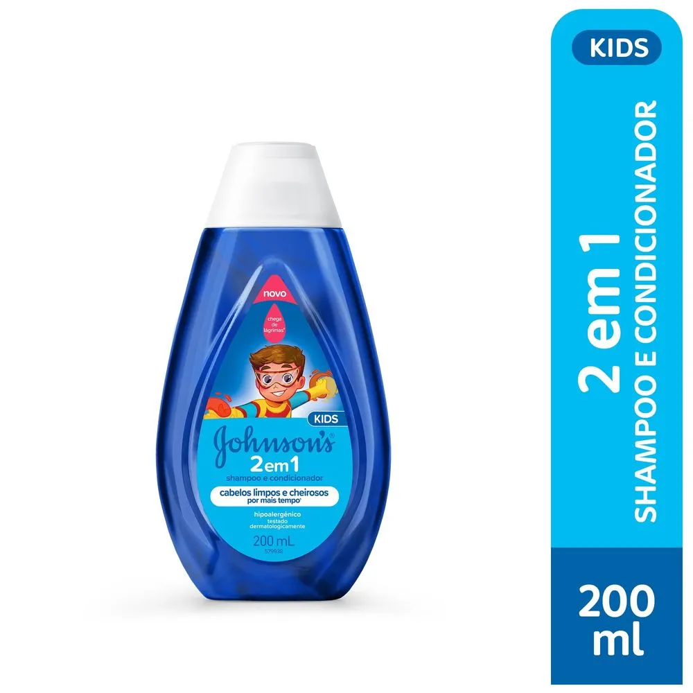 Shampoo e Condicionador Infantil Johnson's Baby 2 em 1 200ml