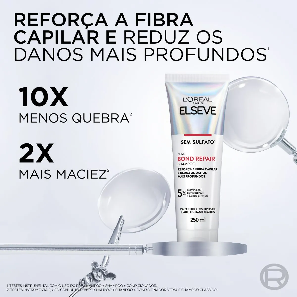 Shampoo Elseve Bond Repair Ácido Cítrico 250ml — foto 3