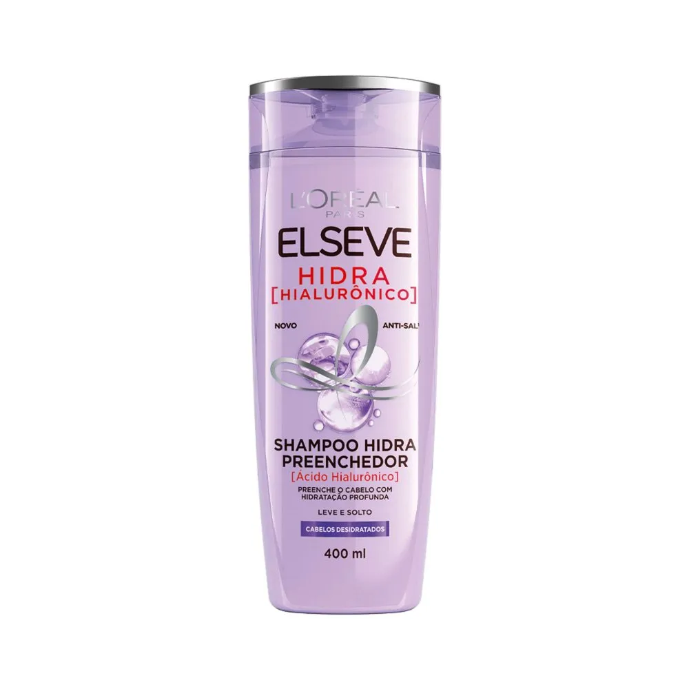Shampoo Elseve Hidra Hialurônico Hidra Preenchedor 400ml