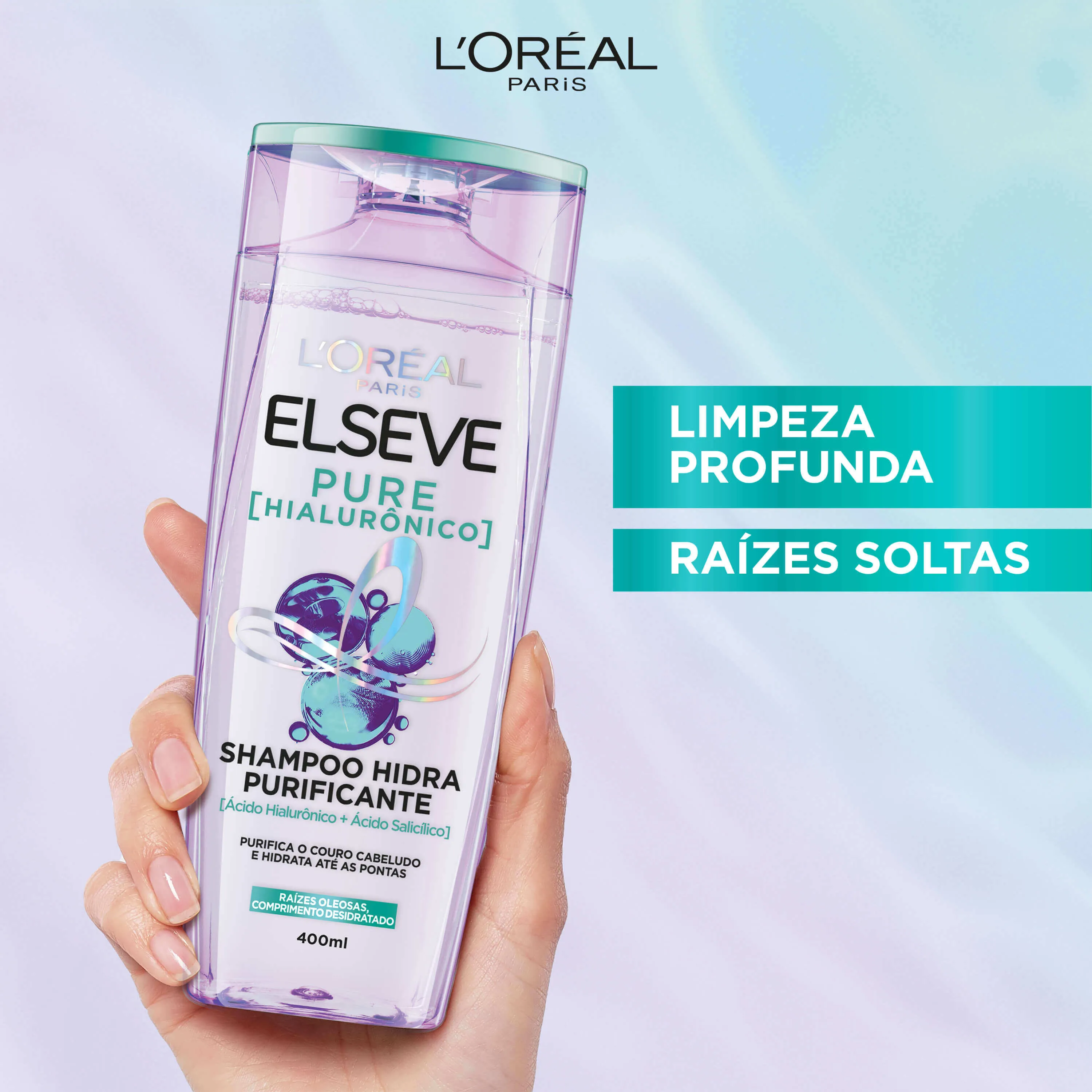 Shampoo Elseve Pure Hialurônico Hidra Purificante 400ml — foto 7