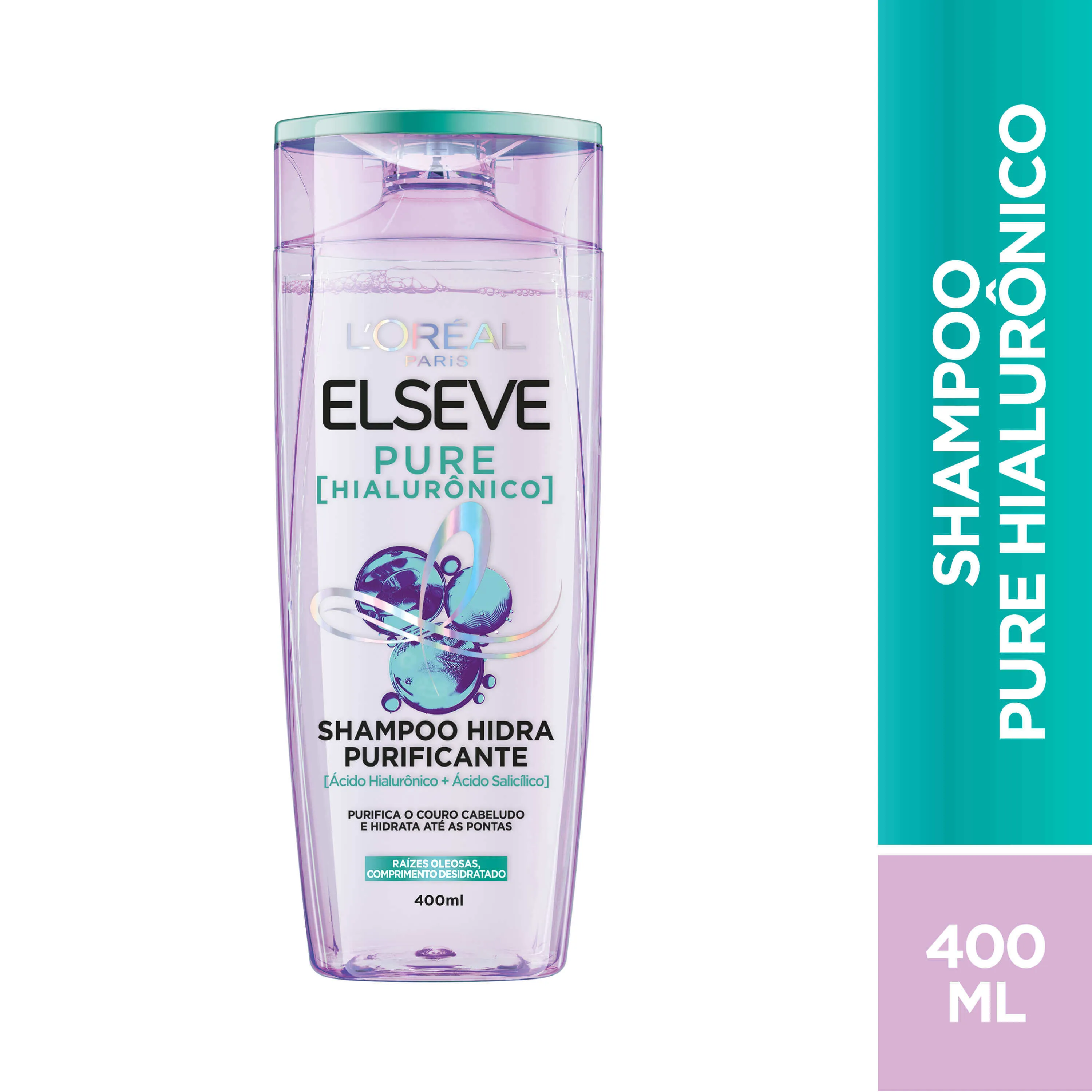 Shampoo Elseve Pure Hialurônico Hidra Purificante 400ml