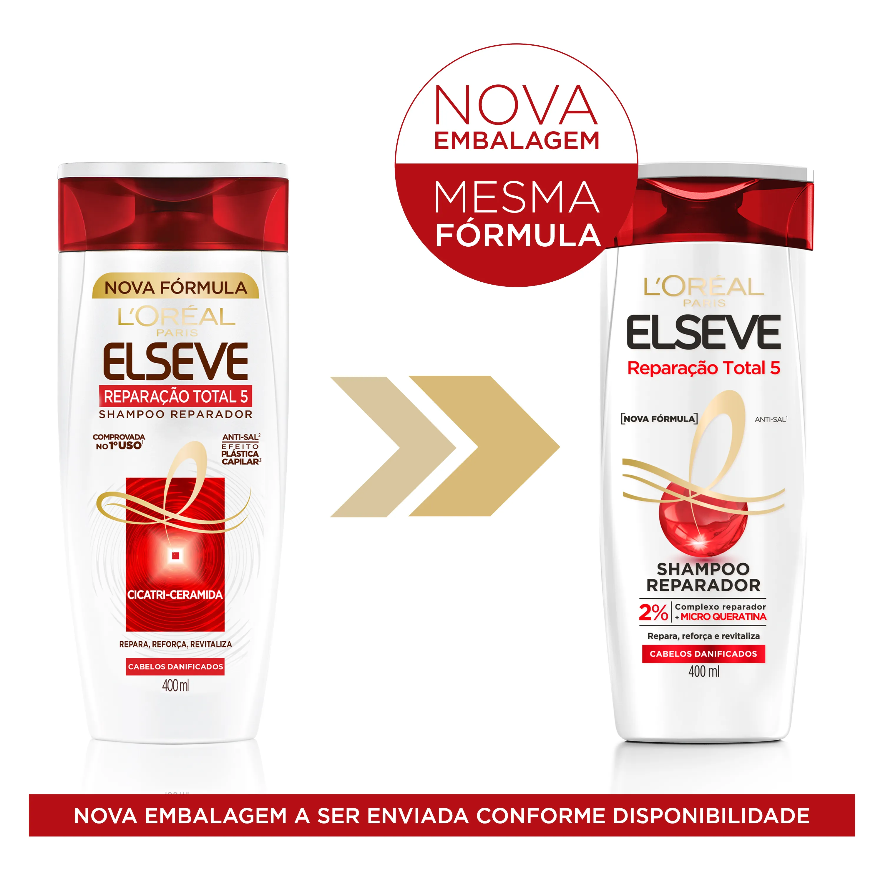 Shampoo Elseve Reparação Total 5 Reparador 400ml — foto 3