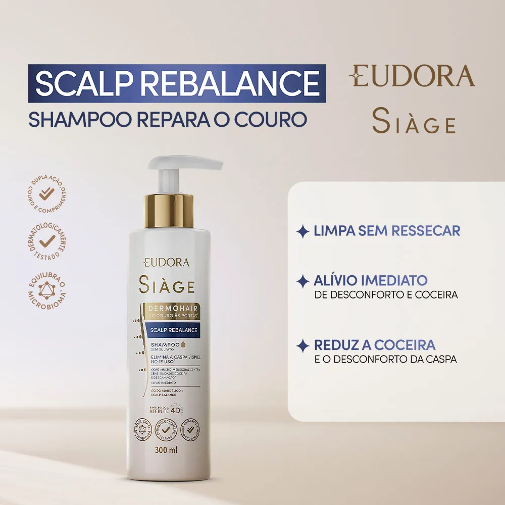 Shampoo Eudora Siàge DermoHair Scalp Rebalance 300ml — foto 2