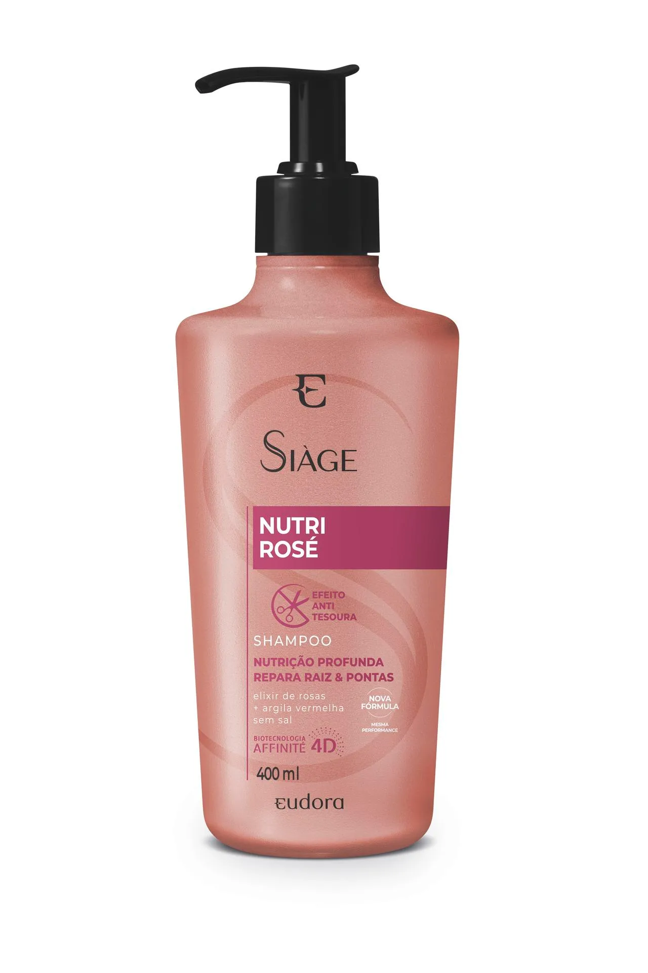 Shampoo Eudora Siàge Nutri Rosé 400ml