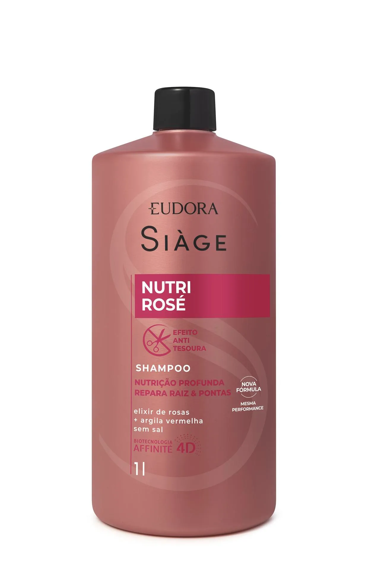 Shampoo Eudora Siage Nutri Rosé Com 1litro
