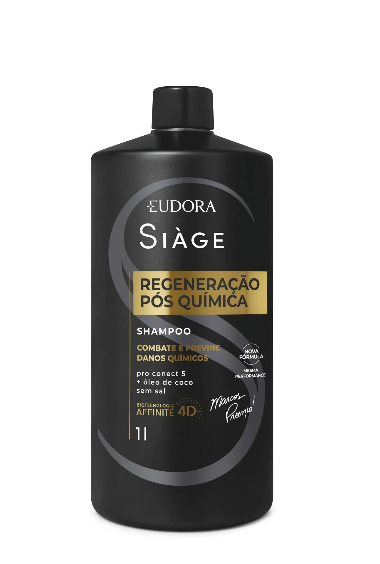 Shampoo Eudora Siage Regeneração Pós Química 1l