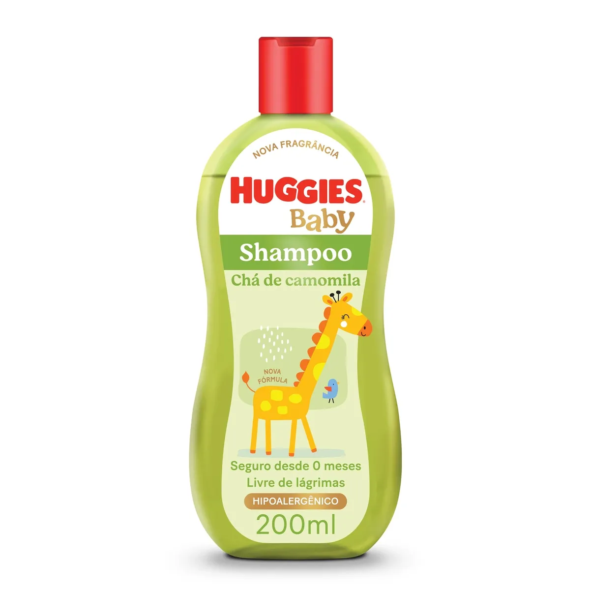 Shampoo Huggies Camomila para Bebê Hipoalergênico 200ml