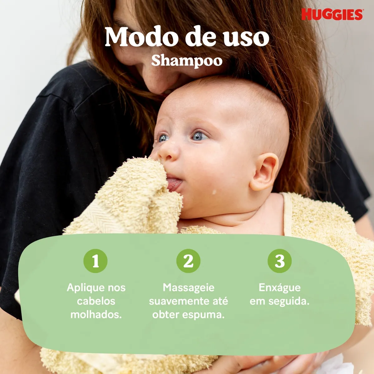 Shampoo Huggies Camomila para Bebê Hipoalergênico 400ml — foto 3