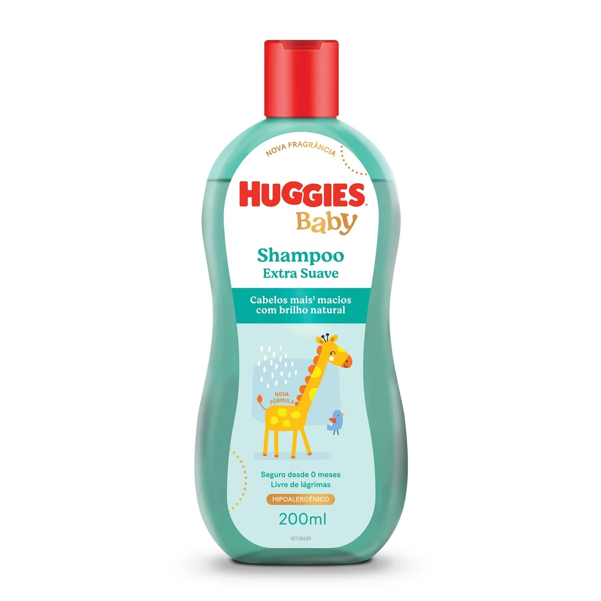 Shampoo Huggies Extra Suave para Bebê Hipoalergênico 200ml