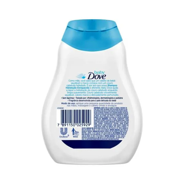 Shampoo Infantil Baby Dove Hidratação Enriquecida 200ml — foto 2