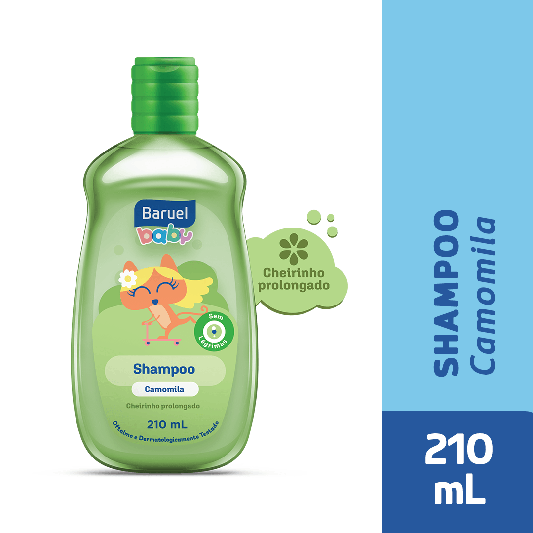 Shampoo Infantil Baruel Baby Camomila 210ml