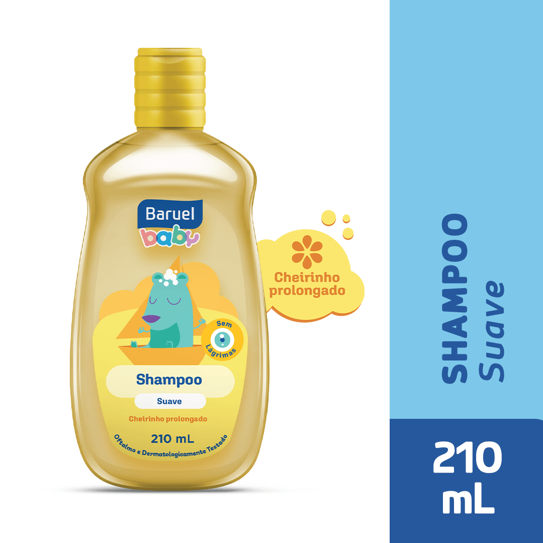 Shampoo Infantil Baruel Baby Suave 210ml
