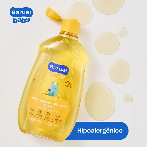 Shampoo Infantil Baruel Baby Suave 400ml — foto 3