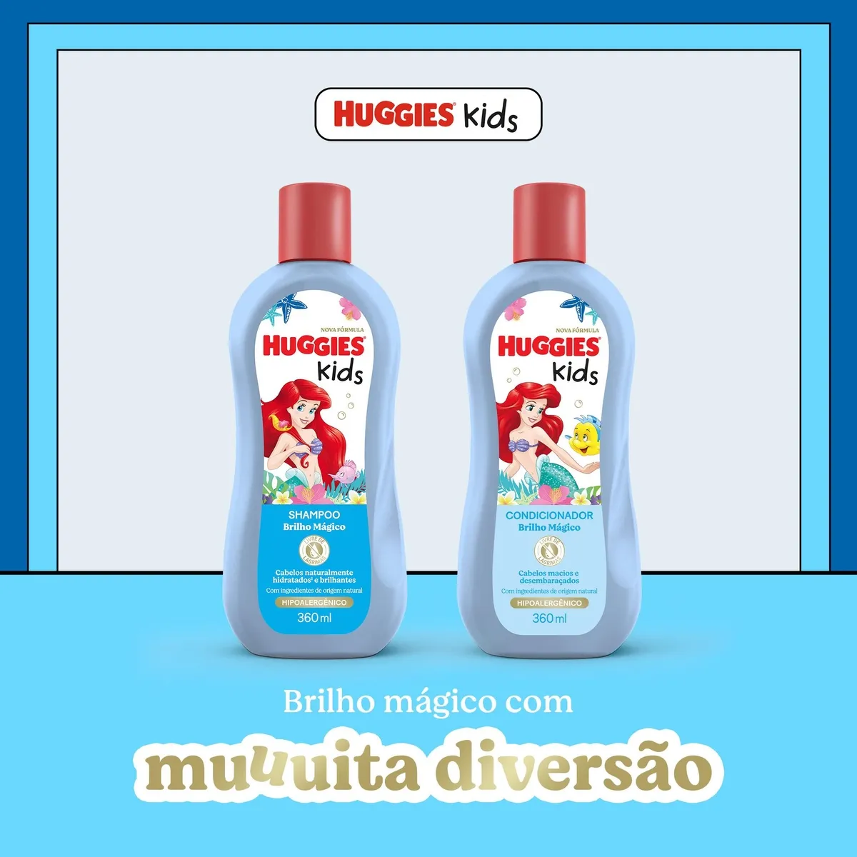Shampoo Infantil Huggies Kids Brilho Mágico 360ml — foto 3