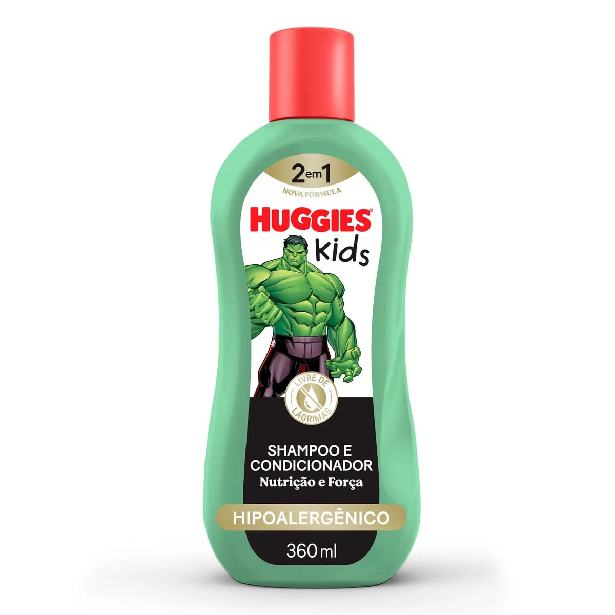 Shampoo Infantil Huggies Kids Hulk Nutrição e Força 360ml