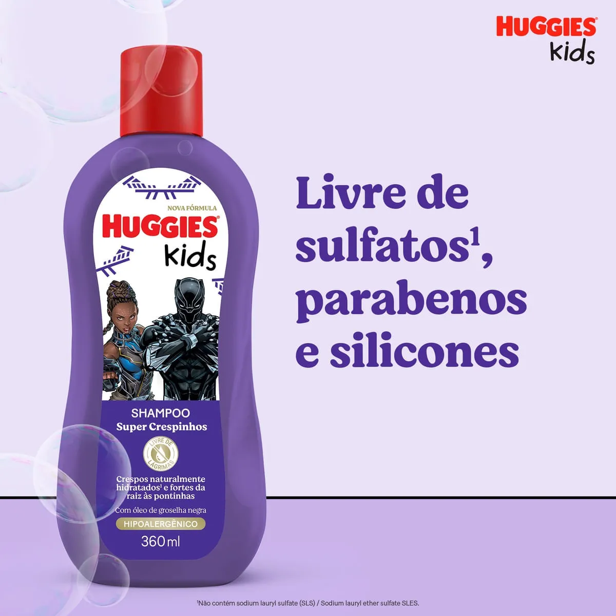 Shampoo Infantil Huggies Kids Super Crespinhos 360ml — foto 4