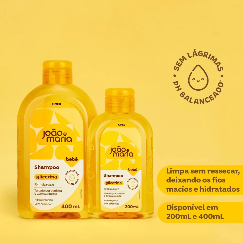 Shampoo Infantil João e Maria Bebê Glicerina 200ml — foto 5